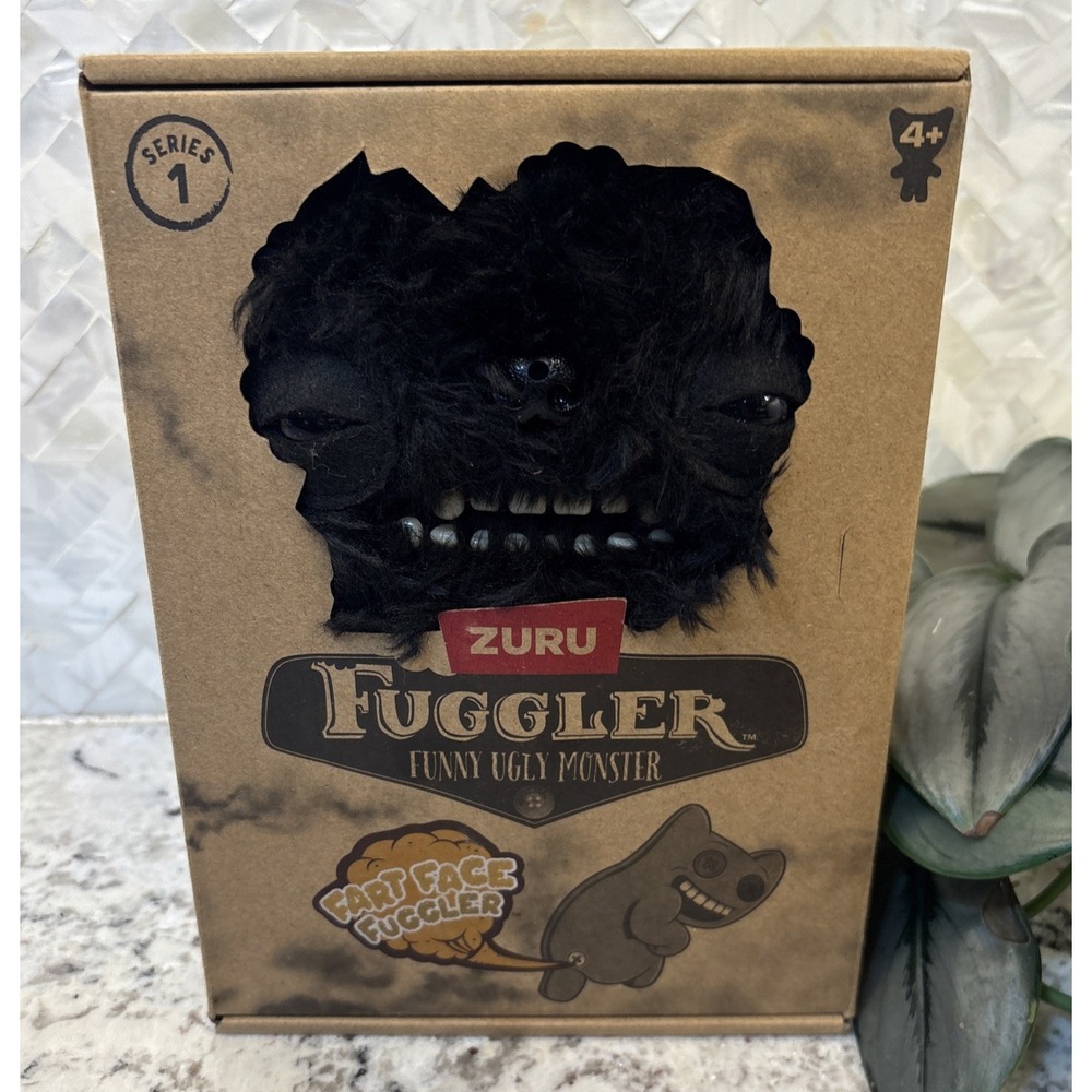 Zuru Fart Face Fuggler Series 1 FARTING Munch Munch Black 9" NEW Ugly Monster
